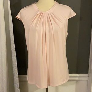 Liz Claiborne Twist Neck Light Pink Top